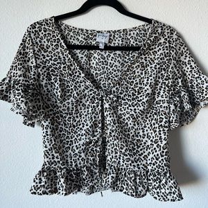 Princess Polly Leopard Blouse